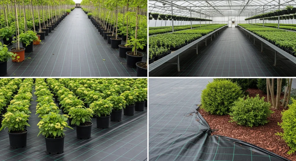 Woven Ground Covers for horticulture application