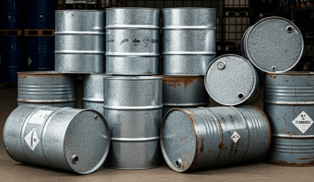 Steel Drums (Galvanized and Ungalvanized), IS 2552:1989