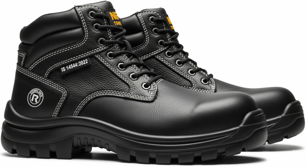 Leather Safety and Protective Footwear with Direct Moulded Polymeric Sole IS 14544:2022