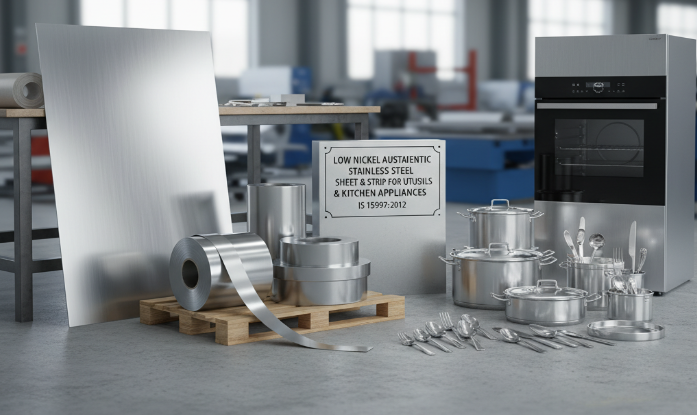 Low Nickel Austenitic Stainless Steel Sheet and Strip for Utensils and Kitchen Appliances