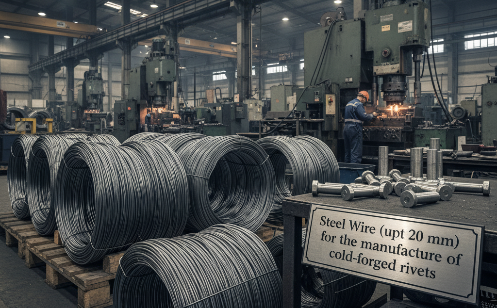 Steel Wire (up to 20 mm) for the manufacture of cold-forged rivets