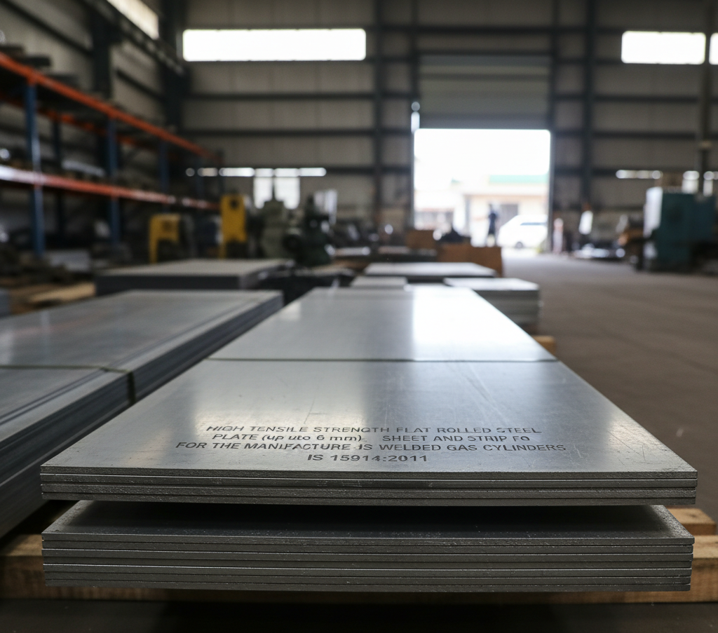 High Tensile Strength Flat Rolled Steel Plate (up to 6 mm), Sheet and Strip for the Manufacture of Welded Gas Cylinders