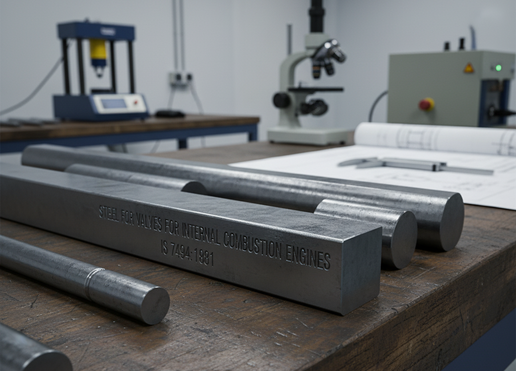 Steel for Valves for Internal Combustion Engines – IS 7494:1981