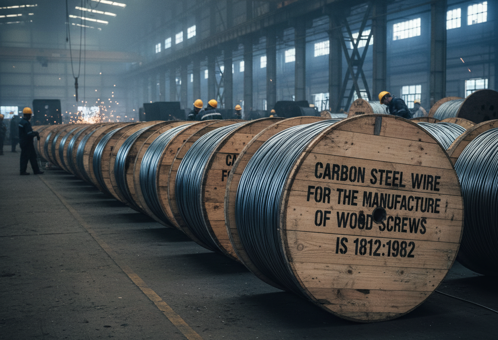 Carbon Steel Wire for Wood Screws (IS 1812:1982)