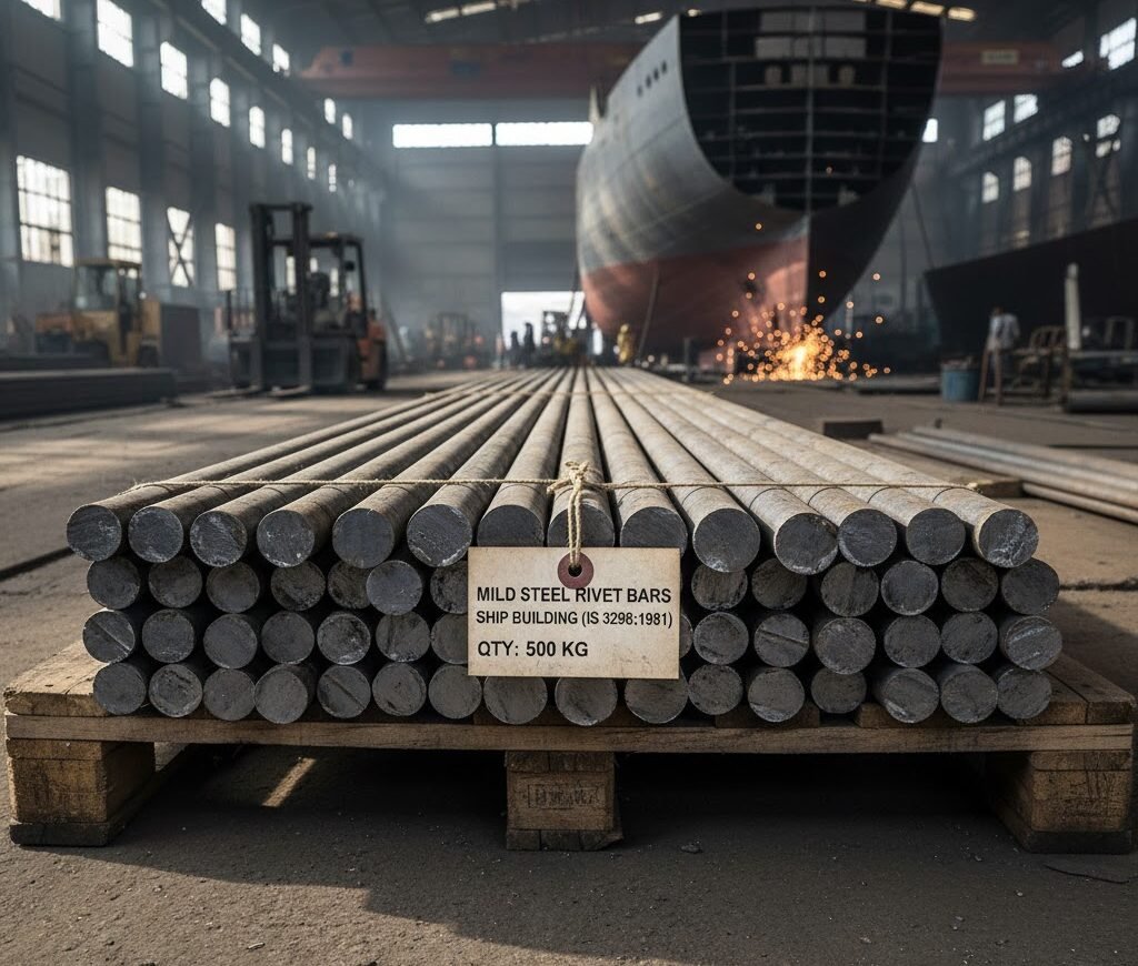 Mild Steel Rivet Bars for Ship Building (IS 3298:1981)